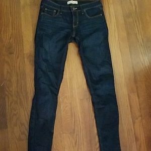 Hollister low-rise super skinny dark denim jeans